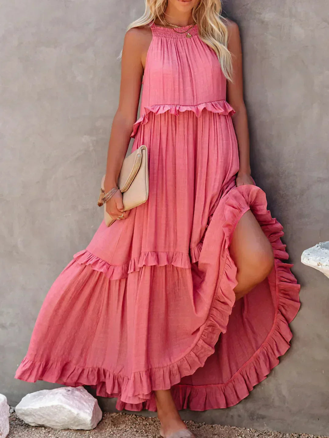 Madeline - Vestido Elegante com Folhos