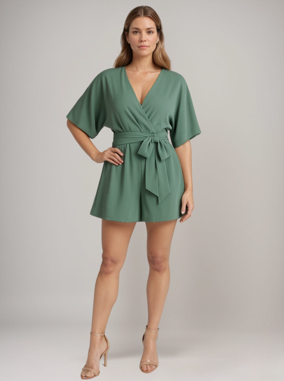 Samantha - Macacão Elegante com Decote em V