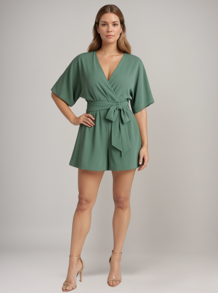 Samantha - Macacão Elegante com Decote em V