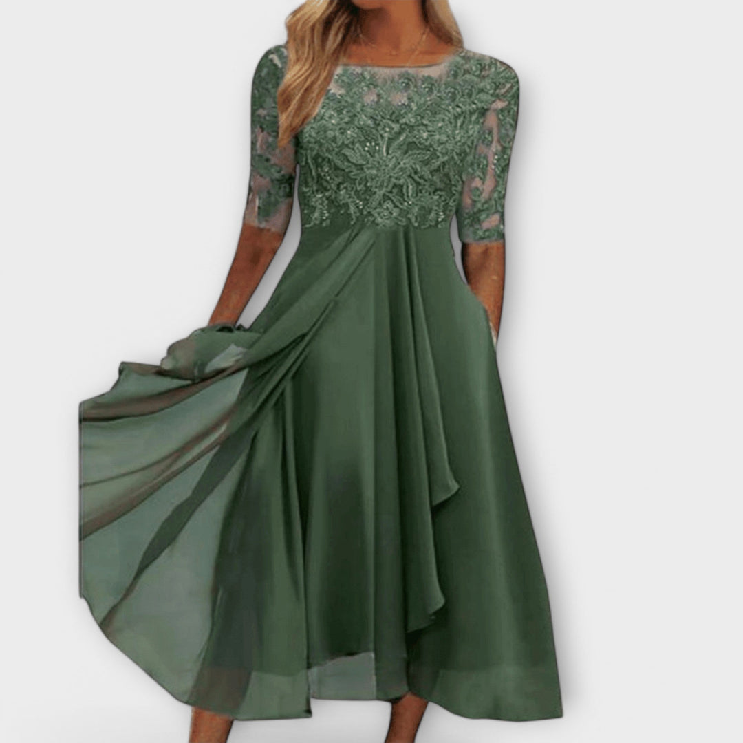 Sara – Vestidos Elegantes para Convidadas de Casamento