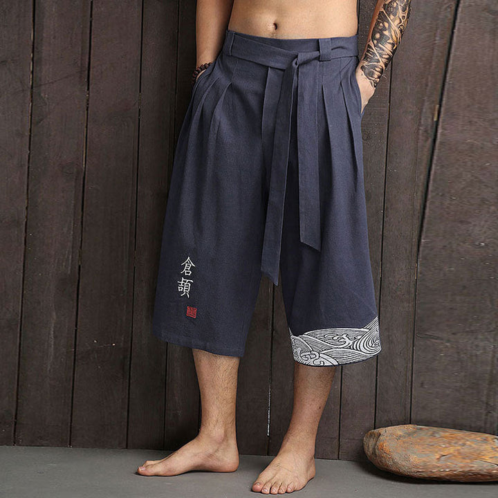 Taro - Calças à medida com conforto japonês Azul-marinho