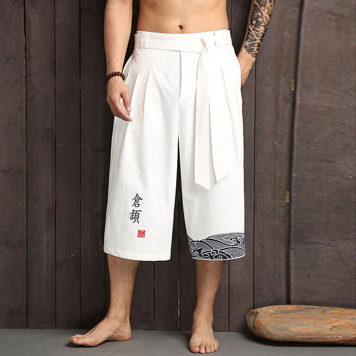 Taro - Calças à medida com conforto japonês Branco
