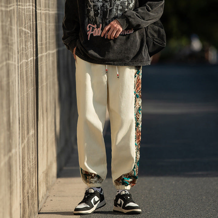 Suzu - calças japonesas confortáveis Preto