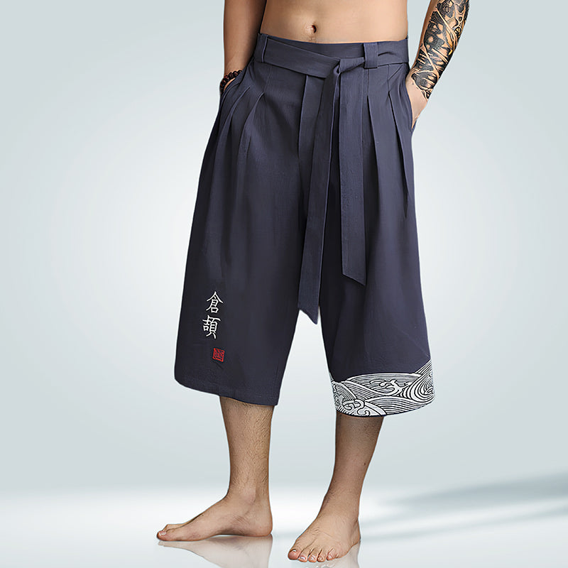 Taro - Calças à medida com conforto japonês Azul-marinho