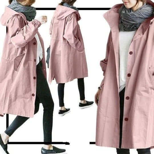 Janina - Elegante Gabardina Impermeável