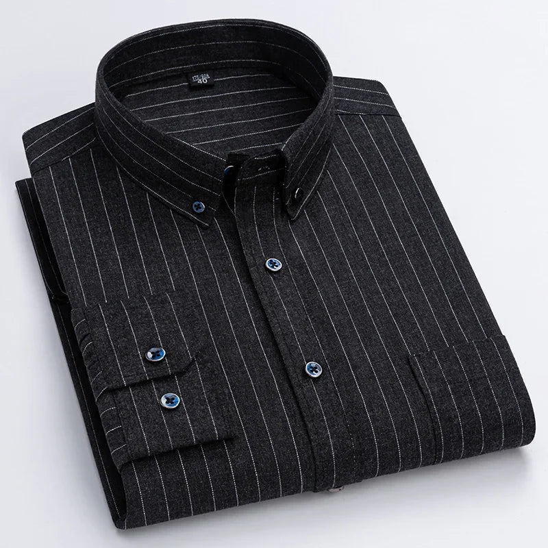 Lorenzo - Camisa clássica listrada de negócios