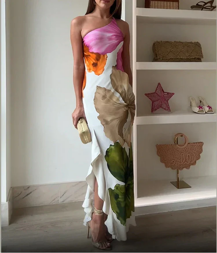 Vestido de cocktail de verão para mulher