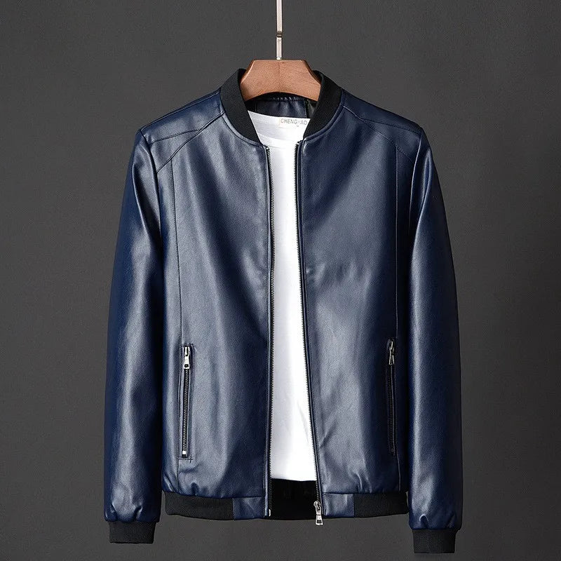 Troy - Jaqueta de couro casual