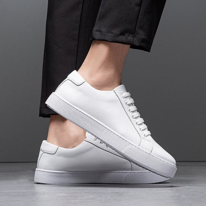 Troy - Tênis de couro masculino