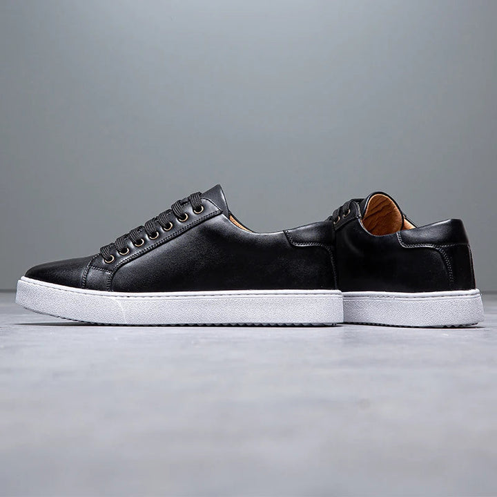 Troy - Tênis de couro masculino