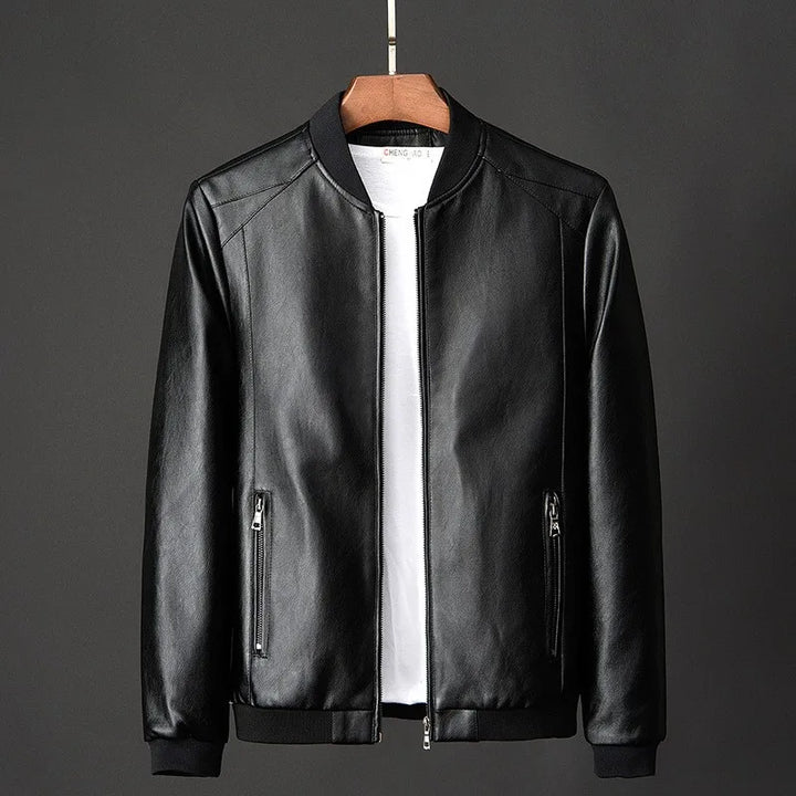 Troy - Jaqueta de couro casual