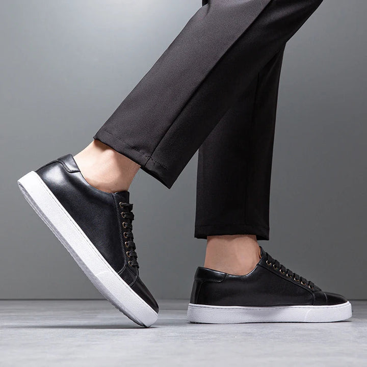 Troy - Tênis de couro masculino