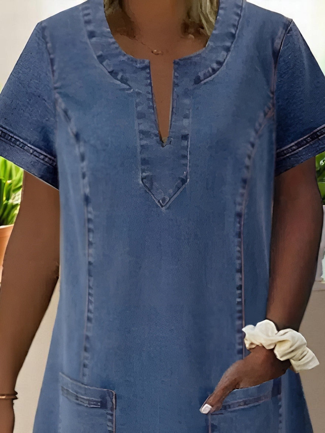 Barbara - Vestido Vaquero Suave Con Estilo
