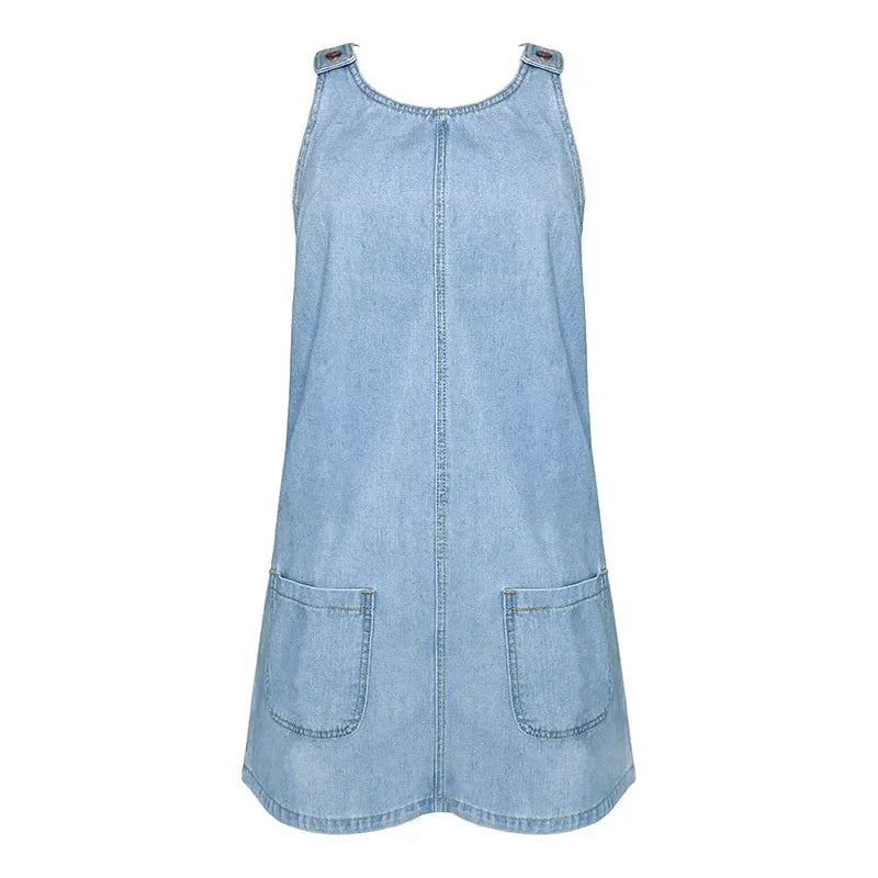 Mandy - Vestido Vaquero Práctico y Ligero
