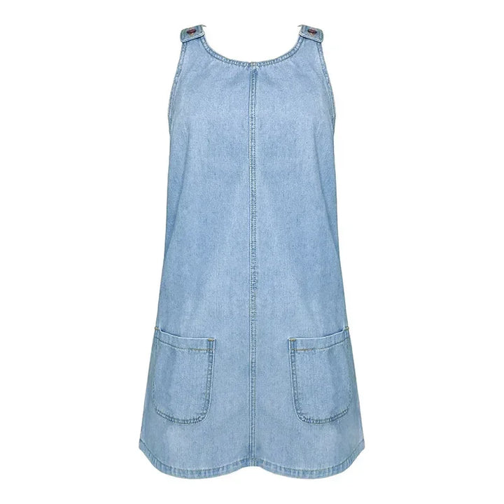 Mandy - Vestido Vaquero Práctico y Ligero