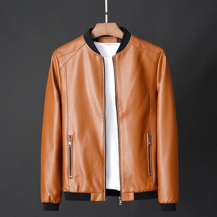 Troy - Jaqueta de couro casual