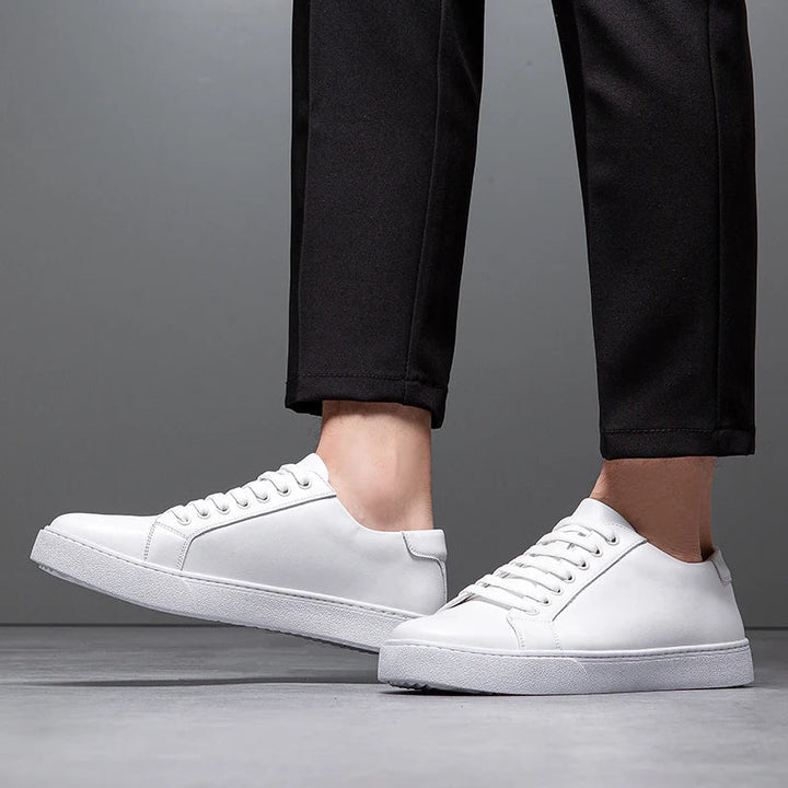 Troy - Tênis de couro masculino