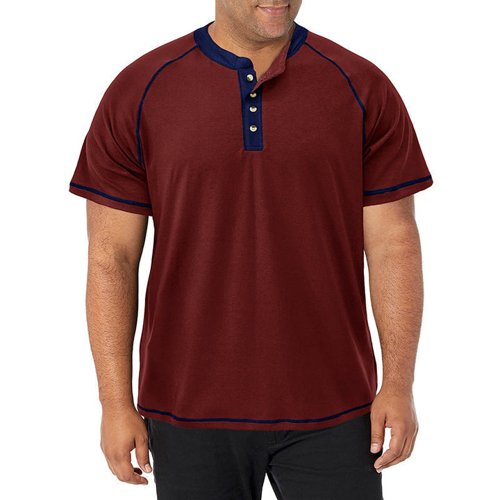 Camisa de manga curta em algodão macio em tamanho grande