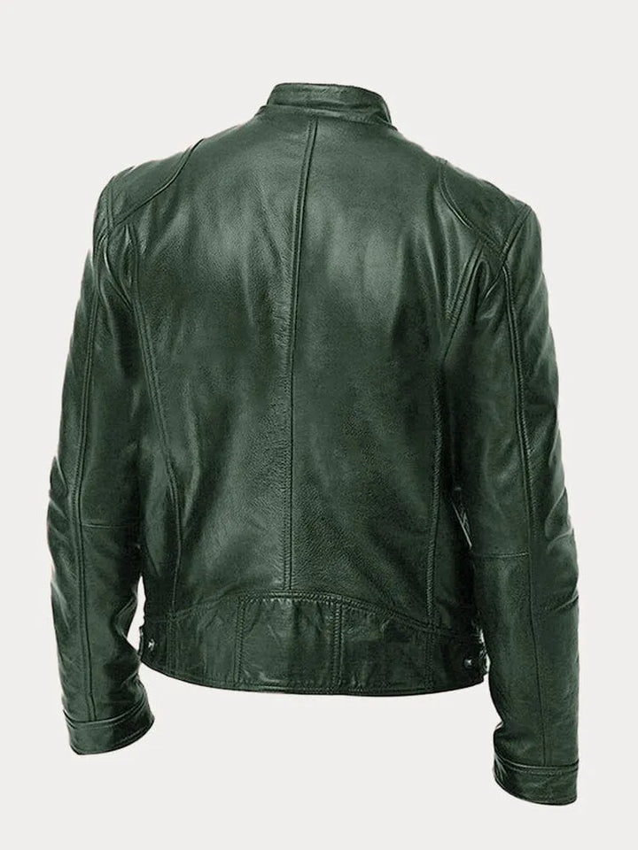 Victor - Jaqueta de Couro Casual: Estilo Atemporal e Conforto