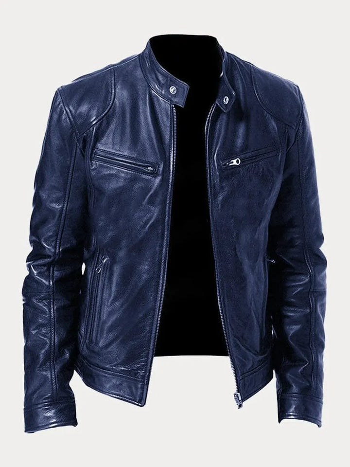 Victor - Jaqueta de Couro Casual: Estilo Atemporal e Conforto