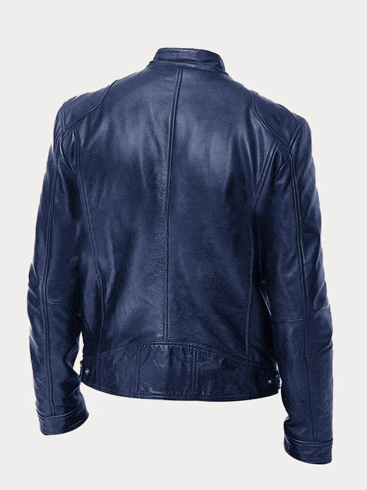 Victor - Jaqueta de Couro Casual: Estilo Atemporal e Conforto