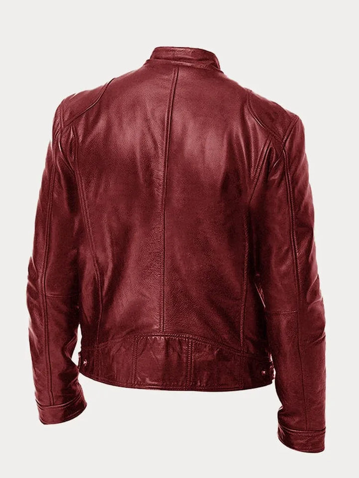 Victor - Jaqueta de Couro Casual: Estilo Atemporal e Conforto