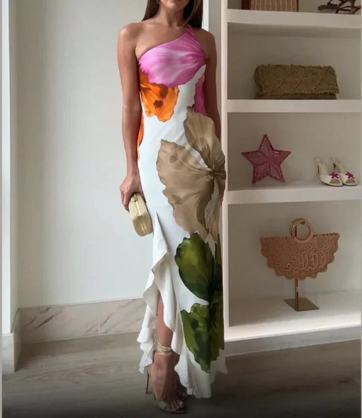 Vestido de cocktail de verão para mulher