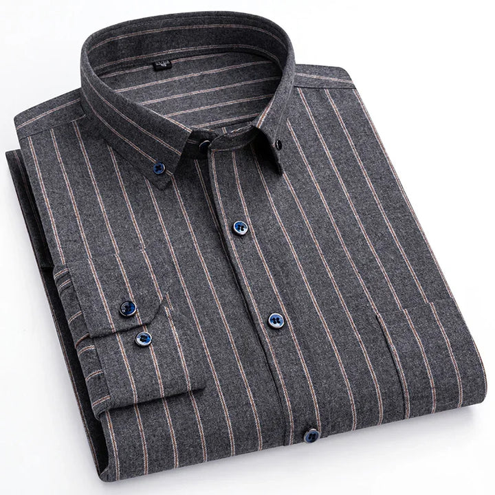 Lorenzo - Camisa clássica listrada de negócios