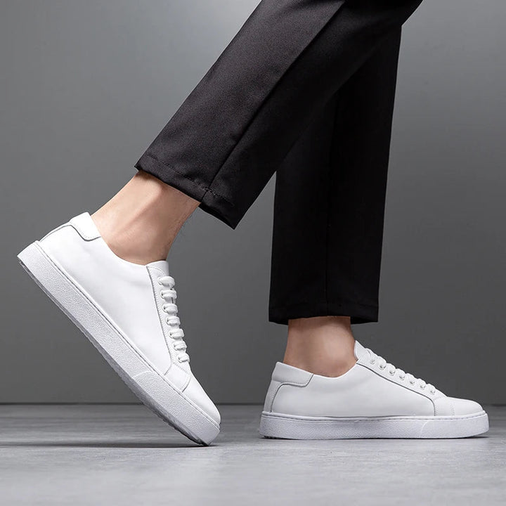 Troy - Tênis de couro masculino