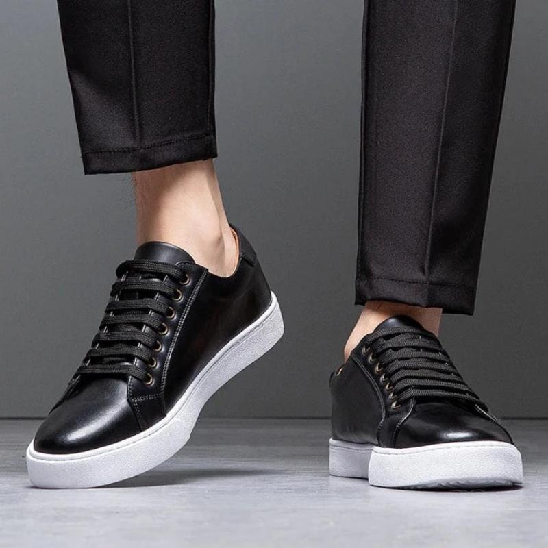 Troy - Tênis de couro masculino