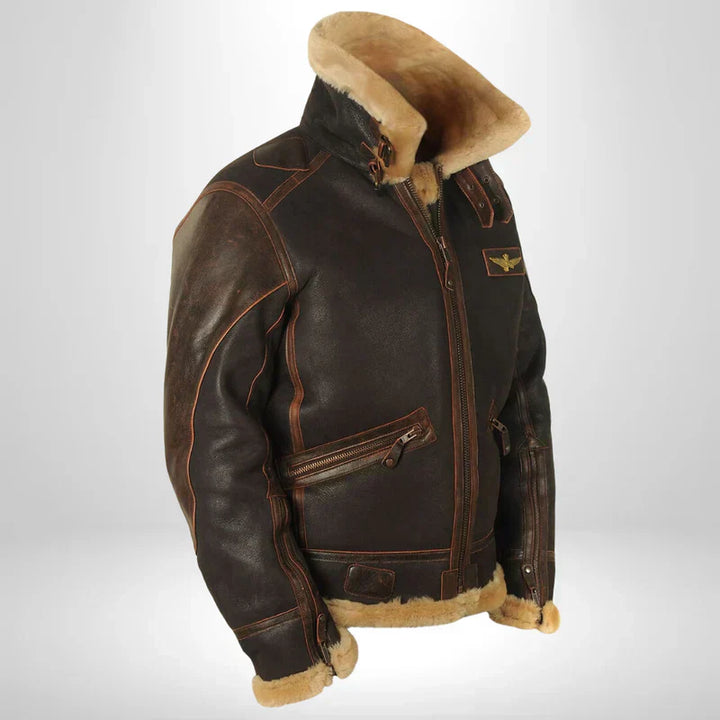 Hunter - Original Men's Leather Winter Jacket