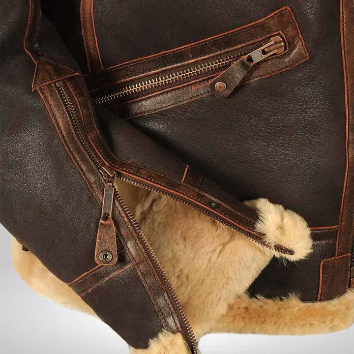 Hunter - Original Men's Leather Winter Jacket