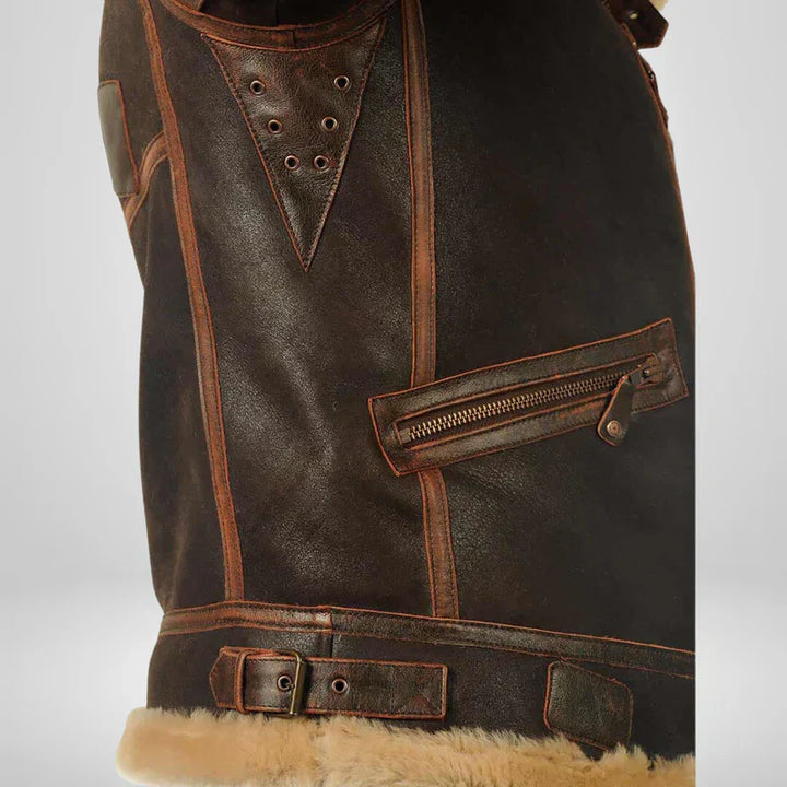 Hunter - Original Men's Leather Winter Jacket