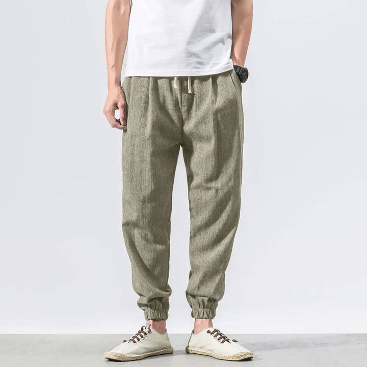 Yoko - Calças japonesas confortáveis Khaki