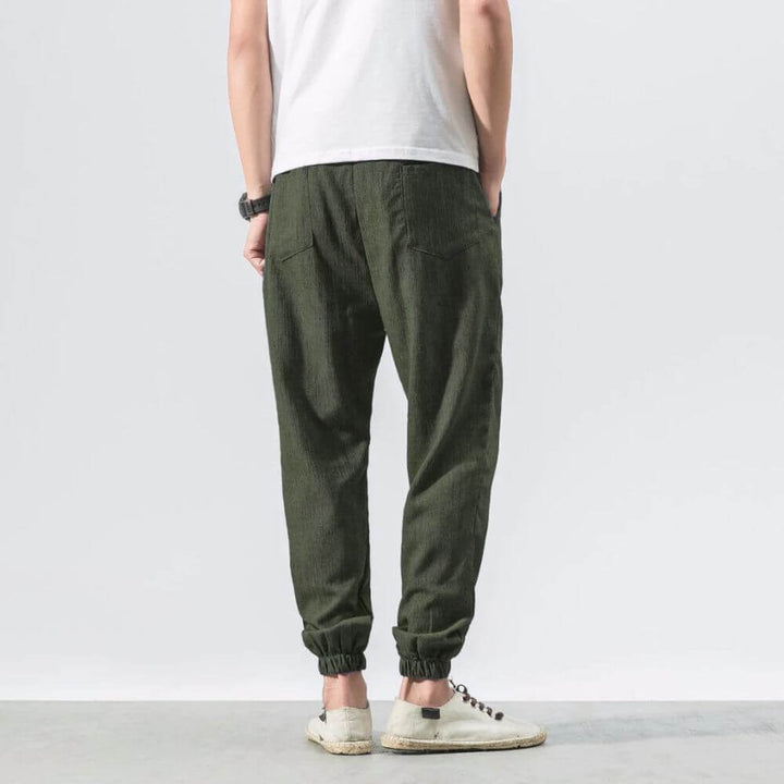 Yoko - Calças japonesas confortáveis Khaki