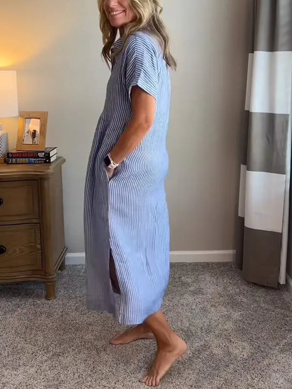 Miranda - Vestido Listrado Estiloso