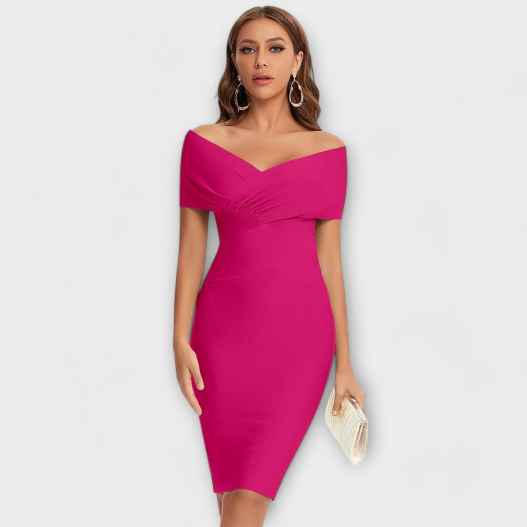 Ofélia - Vestido Elegante com Decote em V