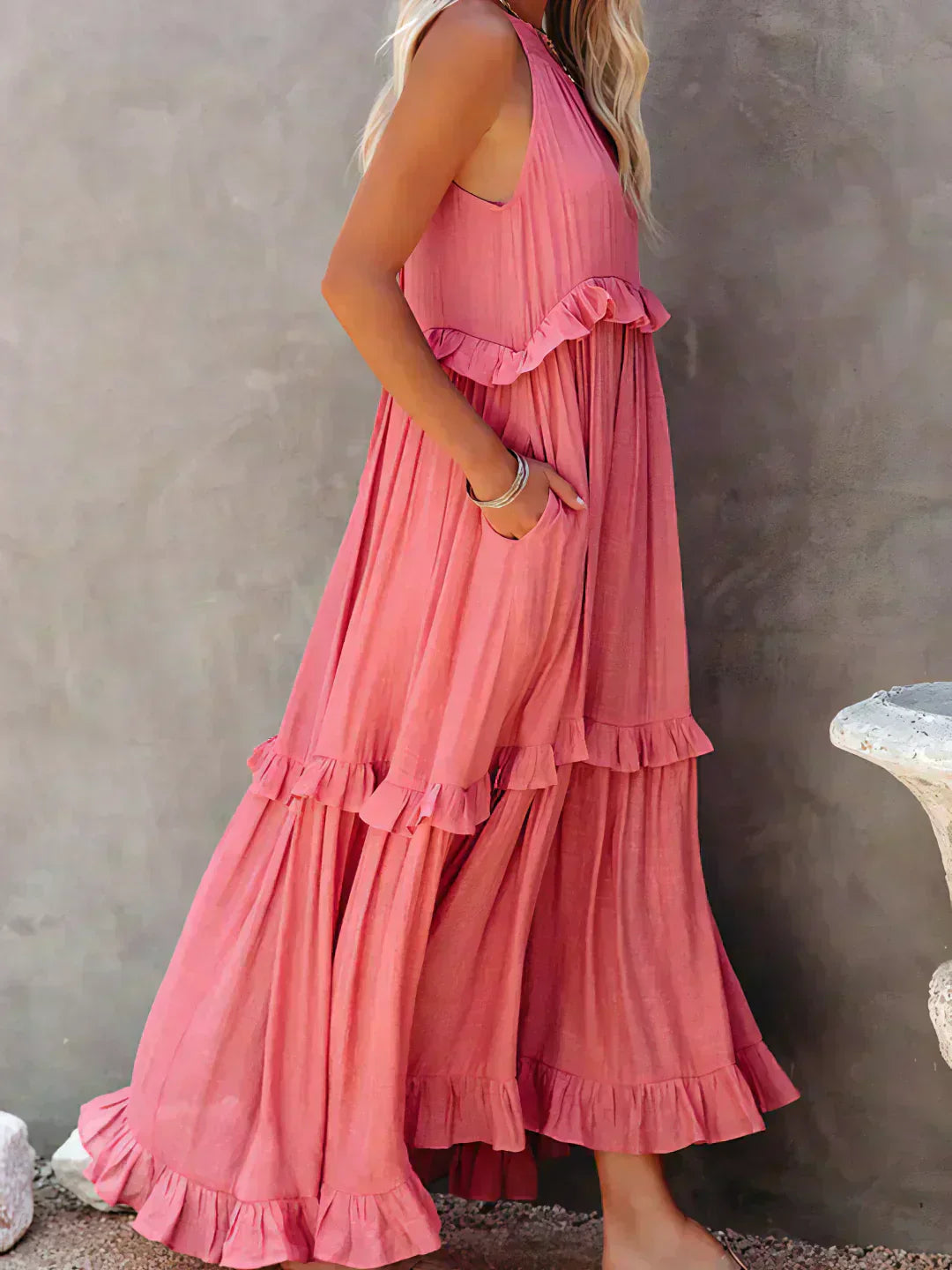 Madeline - Vestido Elegante com Folhos