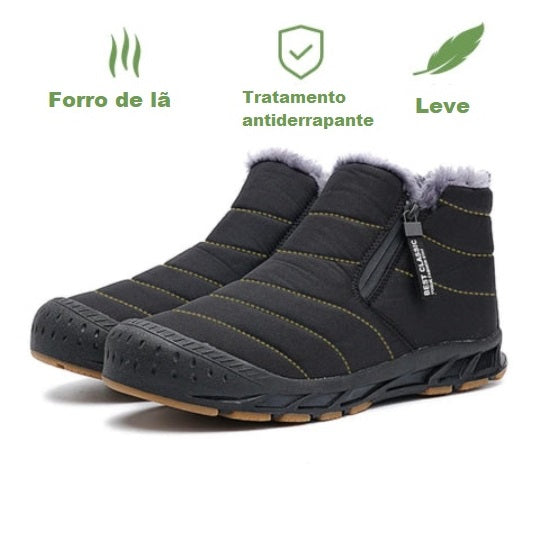 Jalo Pro - Botas de neve antiderrapantes e impermeáveis com forro em pele sintética