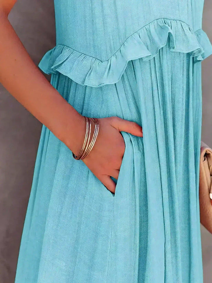 Madeline - Vestido Elegante com Folhos