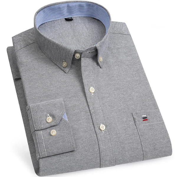 Marco - Camisa de manga comprida de algodão