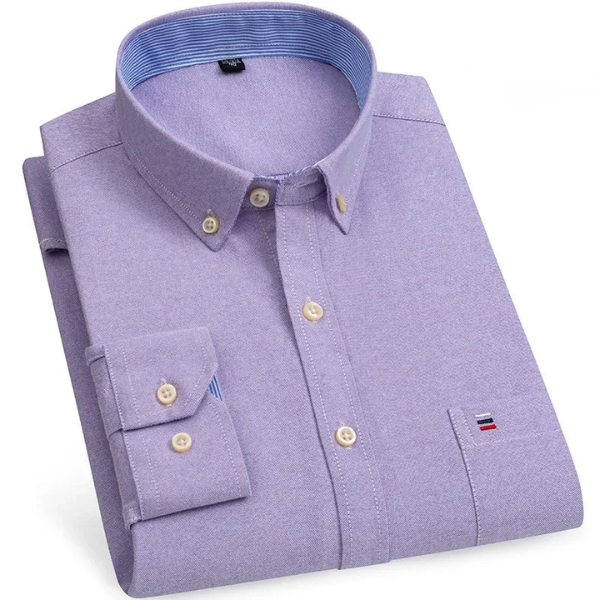 Marco - Camisa de manga comprida de algodão