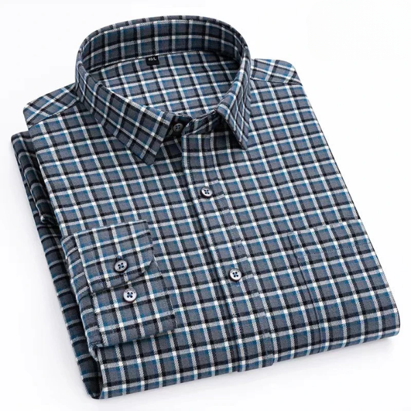 Felix - Camisa listrada de algodão manga comprida