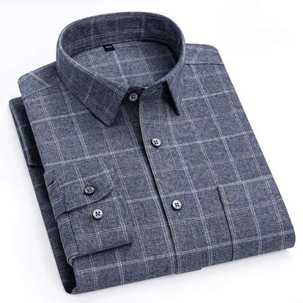Felix - Camisa listrada de algodão manga comprida
