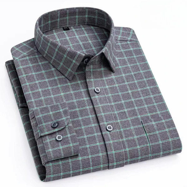 Felix - Camisa listrada de algodão manga comprida