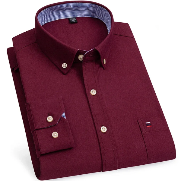 Marco - Camisa de manga comprida de algodão