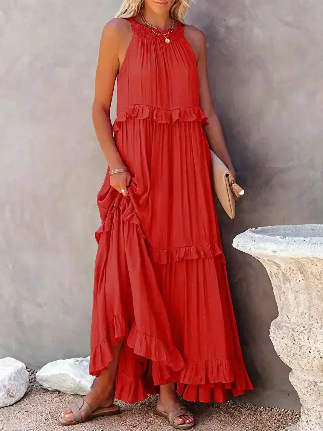 Madeline - Vestido Elegante com Folhos