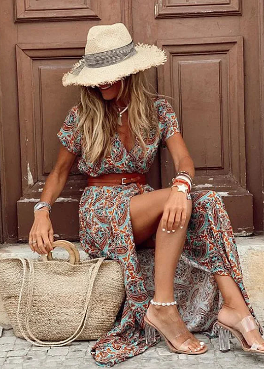 Idalia – Vestido Longo Boémio e Elegante