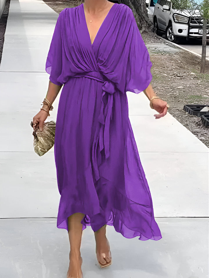Aimee – Vestido Elegante com Decote em V