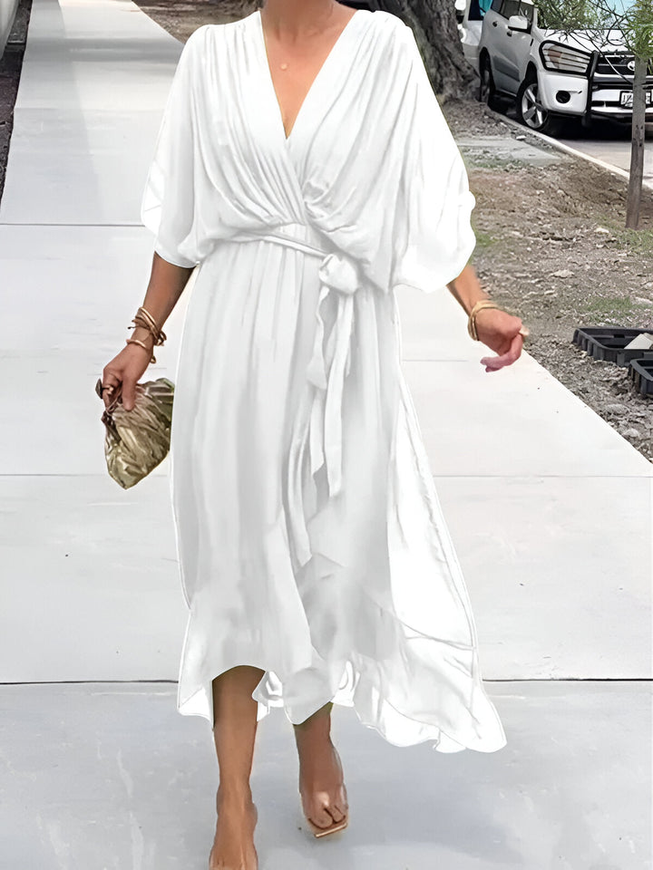 Aimee – Vestido Elegante com Decote em V